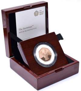 2019 Gold Proof 50p Fifty Pence Coin Snowman & James BOX + COA - Gold Proof 50p - Cambridgeshire Coins