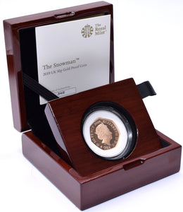 2019 Gold Proof 50p Fifty Pence Coin Snowman & James BOX + COA - Gold Proof 50p - Cambridgeshire Coins