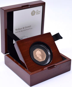 2019 Gold Proof 50p Fifty Pence Coin Wallace & Gromit BOX + COA - Gold Proof 50p - Cambridgeshire Coins