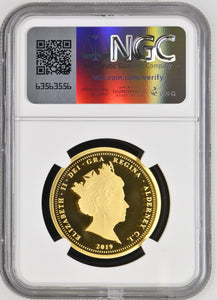 2019 GOLD PROOF DOUBLE SOVEREIGN UNA AND THE LION QUEEN VICTORIA PRIVY NGC PF 70 ULTRA CAMEO - NGC CERTIFIED COINS - Cambridgeshire Coins