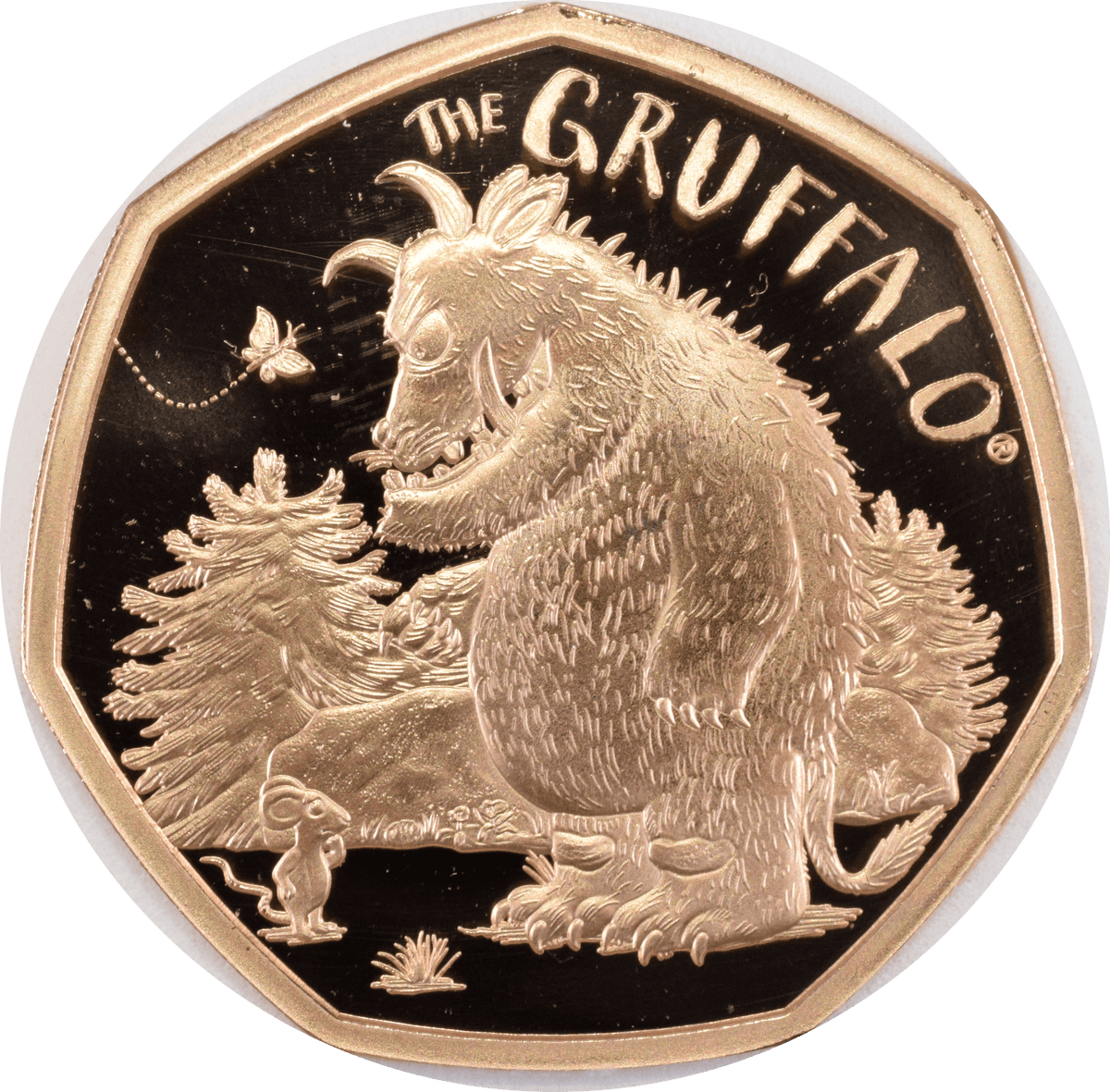 2019 Gold Proof Gruffalo And Mouse 50p Coin BOX + COA Royal Mint Gold ...