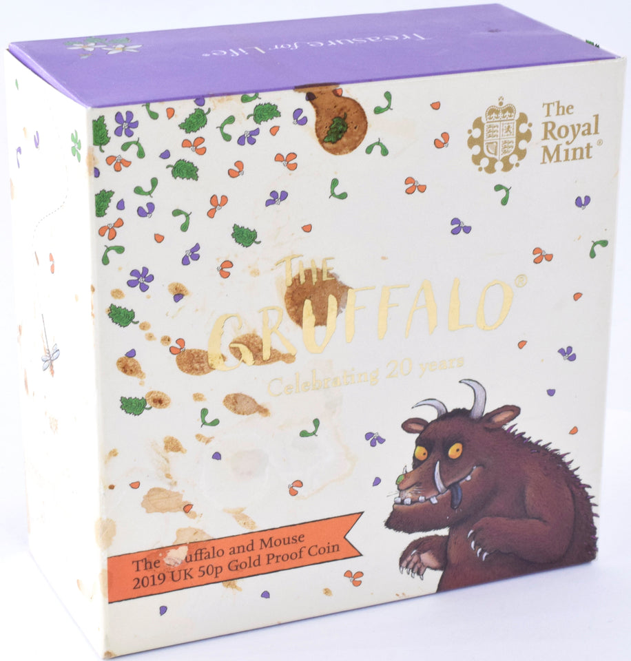 2019 Gold Proof Gruffalo And Mouse 50p Coin BOX + COA Royal Mint - Gold Proof 50p - Cambridgeshire Coins
