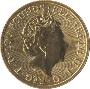 2019 GOLD QUEENS BEASTS ONE OUNCE FALCON OF PLANTAGENETS - GOLD BRITANNIAS - Cambridgeshire Coins