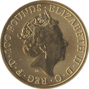 2019 GOLD QUEENS BEASTS ONE OUNCE YALE OF BEAUFORT - GOLD BRITANNIAS - Cambridgeshire Coins