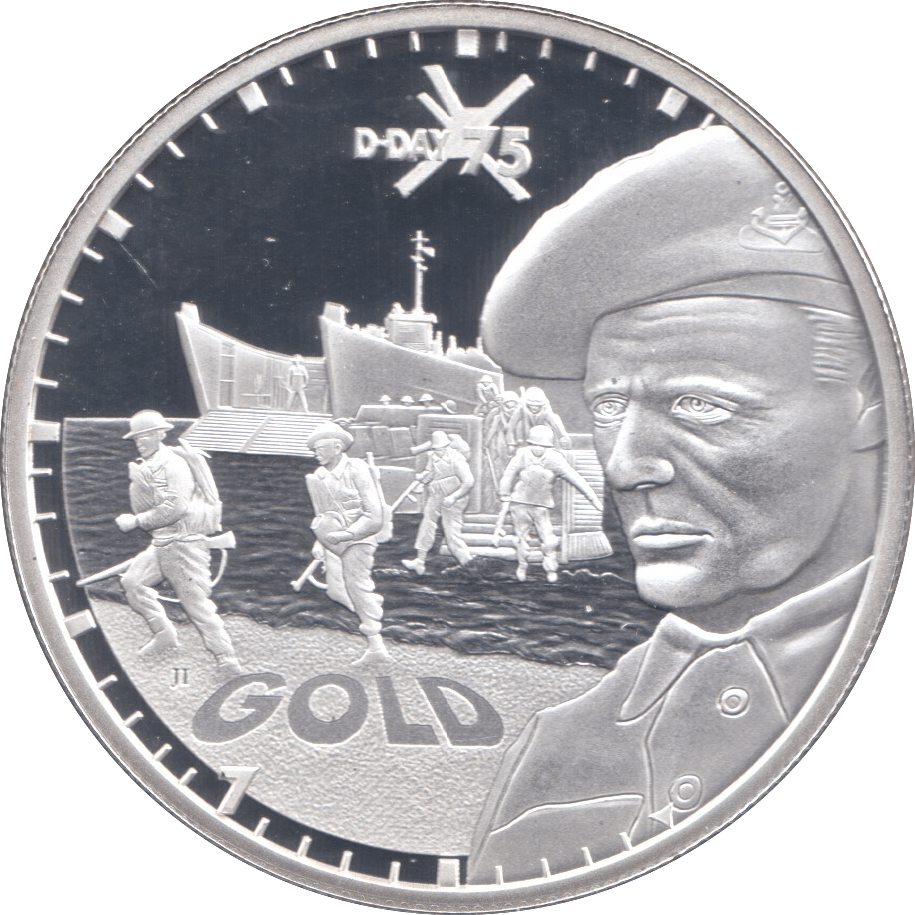 2019 SILVER ALDERNEY D DAY 75TH ANNIVERSARY 50P ( PROOF ) GOLD - SILVER WORLD COINS - Cambridgeshire Coins