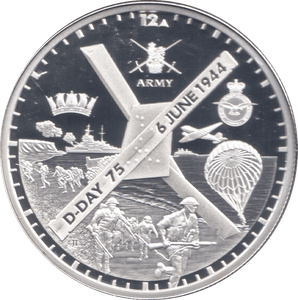 2019 SILVER ALDERNEY D DAY 75TH ANNIVERSARY 50P ( PROOF ) - SILVER WORLD COINS - Cambridgeshire Coins