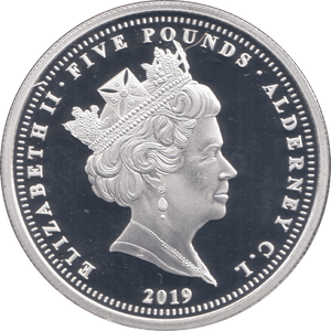 2019 SILVER ALDERNEY D DAY 75TH ANNIVERSARY 50P ( PROOF ) - SILVER WORLD COINS - Cambridgeshire Coins