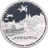 2019 SILVER ALDERNEY D DAY 75TH ANNIVERSARY 50P ( PROOF ) SWORD - SILVER WORLD COINS - Cambridgeshire Coins