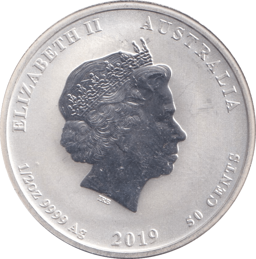 2019 SILVER AUSTRALIA 50 CENT - SILVER WORLD COINS - Cambridgeshire Coins