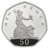 2019 Silver Proof 50 Years of the 50p Fifty Pence Royal Mint Proof Coin Set KEW - Silver Proof - Cambridgeshire Coins