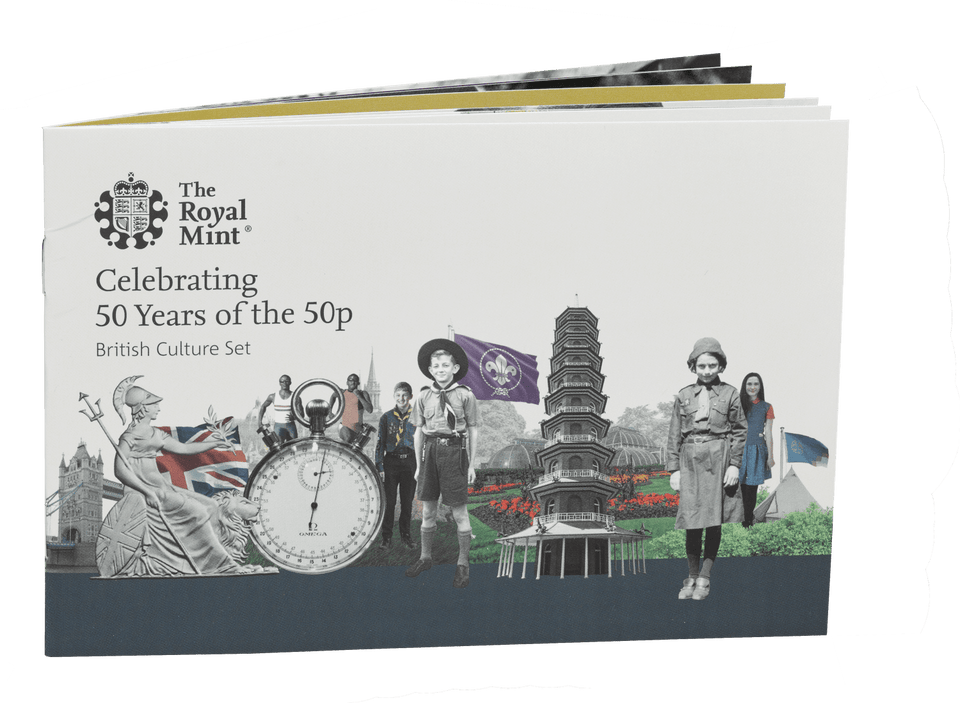 2019 Silver Proof 50 Years of the 50p Fifty Pence Royal Mint Proof Coin Set KEW - Silver Proof - Cambridgeshire Coins