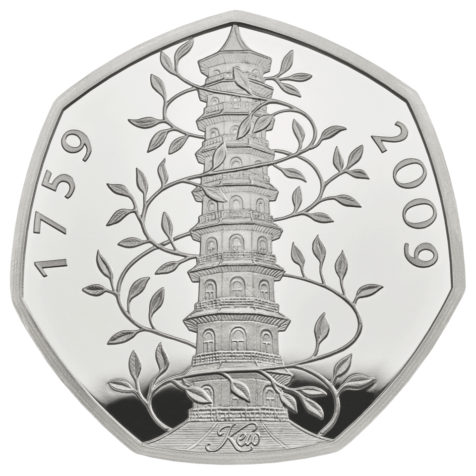 2019 Silver Proof 50 Years of the 50p Fifty Pence Royal Mint Proof Coin Set KEW - Silver Proof - Cambridgeshire Coins