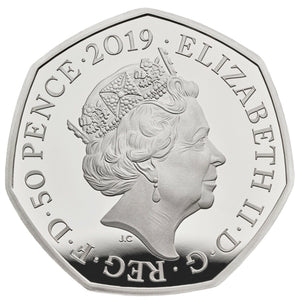 2019 Silver Proof 50p Fifty Pence Wallace & Gromit Royal Mint Coloured BOX + COA - Silver Proof 50p - Cambridgeshire Coins