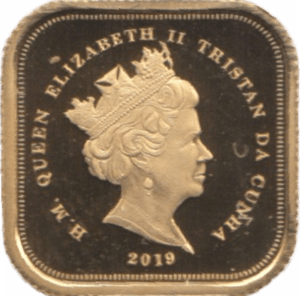 2019 TRISTAN DA GOLD QUARTER SOVEREIGN ( PROOF ) - QUARTER SOVEREIGN - Cambridgeshire Coins