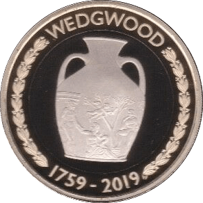 2019 TWO POUND £2 PROOF COIN 260TH WEDGWOOD 260TH ANNIVERSARY - £2 Proof - Cambridgeshire Coins