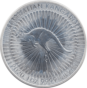 2020 1oz .999 SILVER AUSTRALIAN KANGAROO 1 DOLLAR COIN - WORLD SILVER COINS - Cambridgeshire Coins