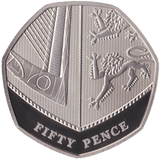 2020 50P FIFTY PENCE PROOF COIN SECTION OF SHIELD - 50p Proof - Cambridgeshire Coins