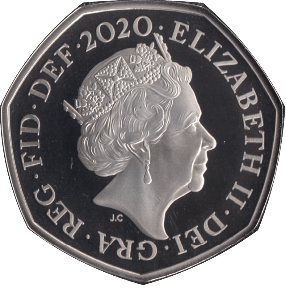 2020 50P FIFTY PENCE PROOF COIN SECTION OF SHIELD - 50p Proof - Cambridgeshire Coins