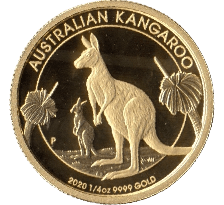 2020 9999 GOLD 1/4 OUNCE $25 DOLLAR KANGAROO PROOF AUSTRALIA - Gold World Coins - Cambridgeshire Coins