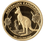 2020 9999 GOLD 1/4 OUNCE $25 DOLLAR KANGAROO PROOF AUSTRALIA - Gold World Coins - Cambridgeshire Coins