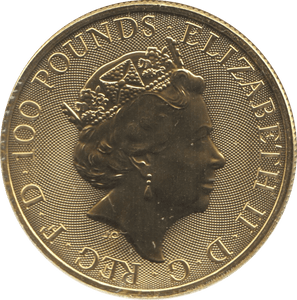 2020 .9999 GOLD OUNCE QUEEN £100 COIN ( BU ) - GOLD BRITANNIAS - Cambridgeshire Coins