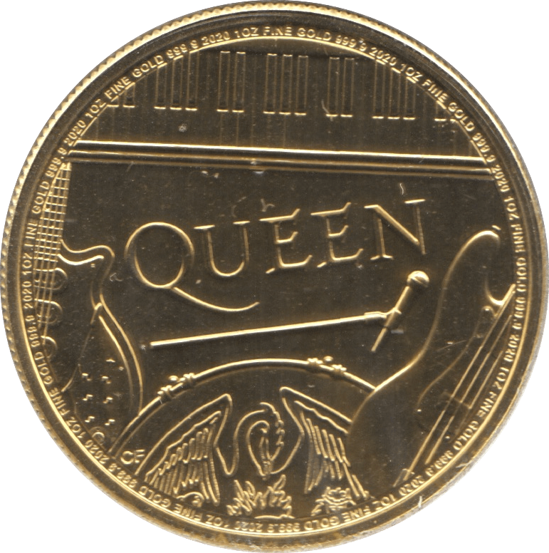 2020 .9999 GOLD OUNCE QUEEN £100 COIN ( BU ) - GOLD BRITANNIAS - Cambridgeshire Coins