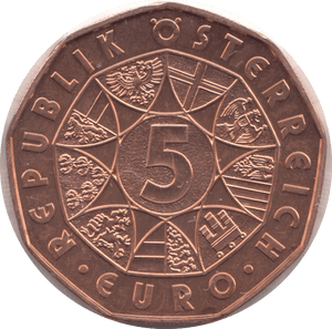 2020 AUSTRIA 5 EUROS - SILVER WORLD COINS - Cambridgeshire Coins