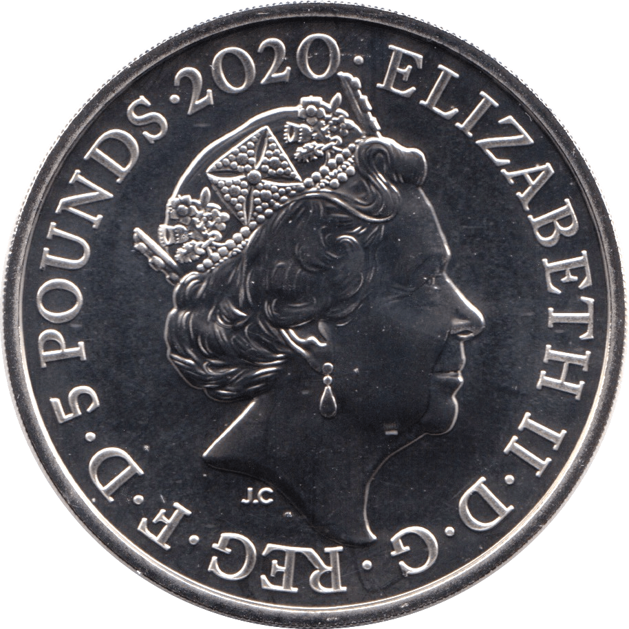 2020 BRILLIANT UNCIRCULATED £5 COIN PAY ATTENTION 007 COIN BU - £5 BU - Cambridgeshire Coins