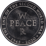 2020 BRILLIANT UNCIRCULATED £5 COIN PEACE THE END OF THE SECOND WORLD WAR BU - £5 BU - Cambridgeshire Coins