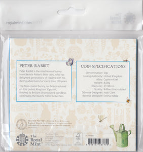 2020 BRILLIANT UNCIRCULATED 50P COIN BEATRIX POTTER PETER RABBIT SEALED - 50p BU Pack - Cambridgeshire Coins