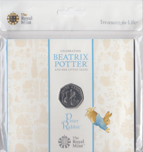 2020 BRILLIANT UNCIRCULATED 50P COIN BEATRIX POTTER PETER RABBIT SEALED - 50p BU Pack - Cambridgeshire Coins
