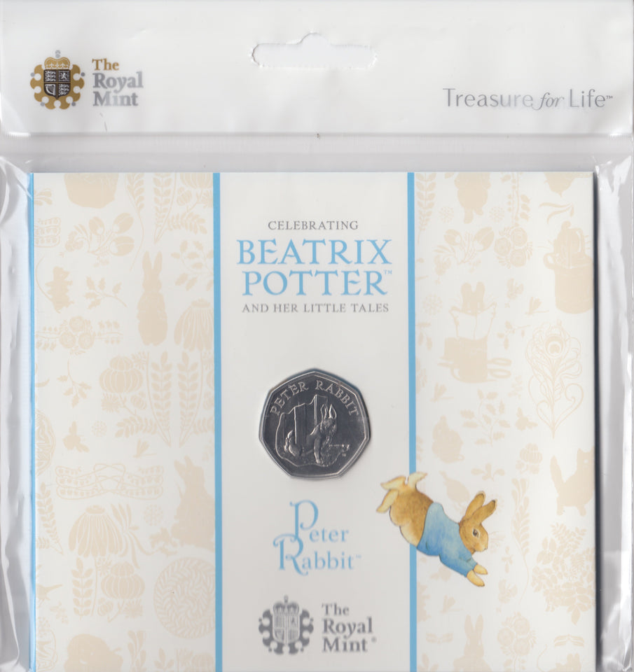 2020 BRILLIANT UNCIRCULATED 50P COIN BEATRIX POTTER PETER RABBIT SEALED - 50p BU Pack - Cambridgeshire Coins