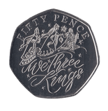 2020 CHRISTMAS 50P WE THREE KINGS GUERNSEY - 50P CHRISTMAS COINS - Cambridgeshire Coins