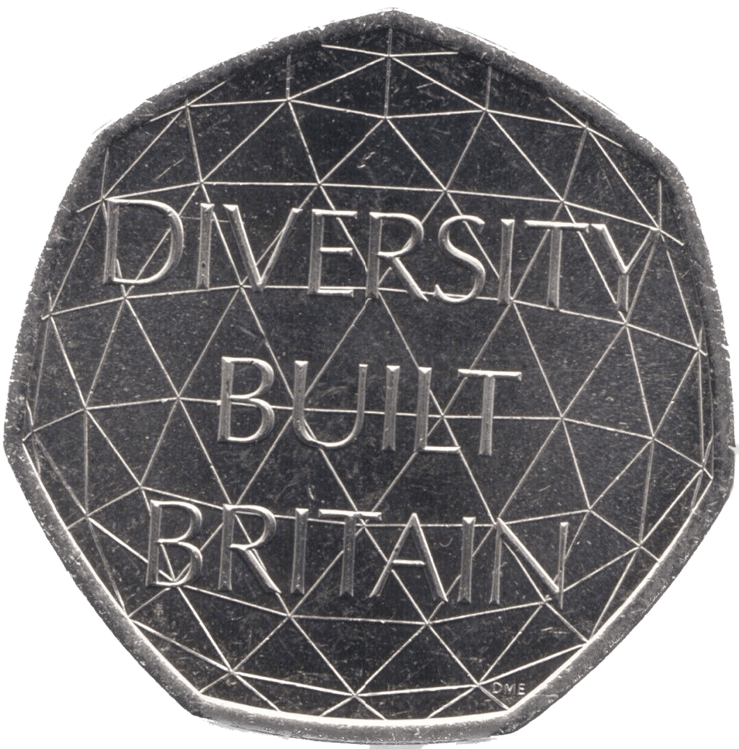 2020 CIRCULATED 50P DIVERSITY BUILT BRITAIN BREXIT - 50P CIRCULATED - Cambridgeshire Coins