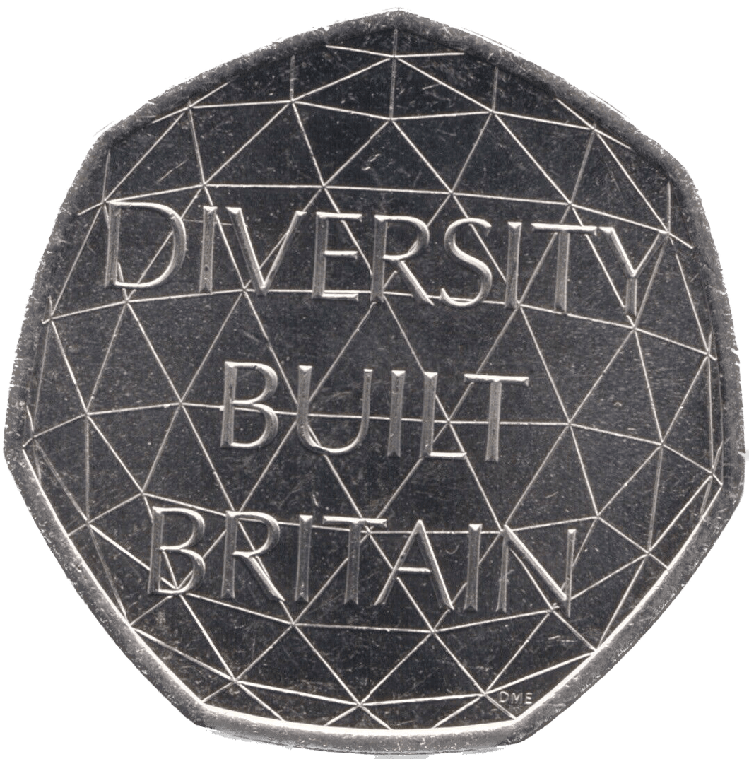 2020 CIRCULATED 50P DIVERSITY BUILT BRITAIN BREXIT - 50P CIRCULATED - Cambridgeshire Coins