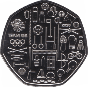 2020 FIFTY PENCE 50P BRILLIANT UNCIRCULATED TEAM GB TOKYO OLYMPICS BU - 50p BU - Cambridgeshire Coins