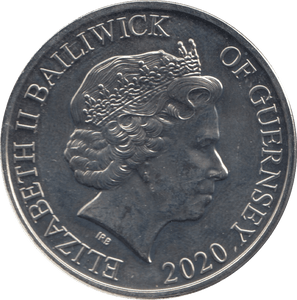 2020 FIVE POUND GUERNSEY - WORLD COINS - Cambridgeshire Coins