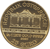 2020 GOLD 1/4 OUNCE 25 EURO AUSTRIA PHILHARMONIKER - Gold World Coins - Cambridgeshire Coins