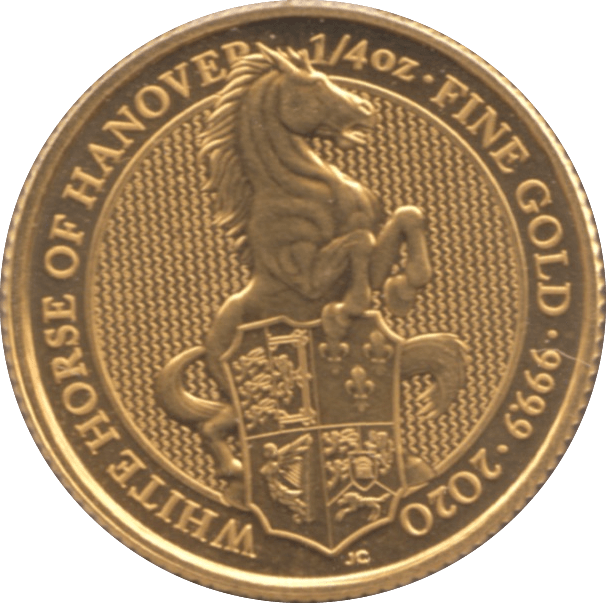 2020 GOLD BU £25 1/4 OUNCE BRITANNIA HORSE OF HANOVER - GOLD BRITANNIAS - Cambridgeshire Coins