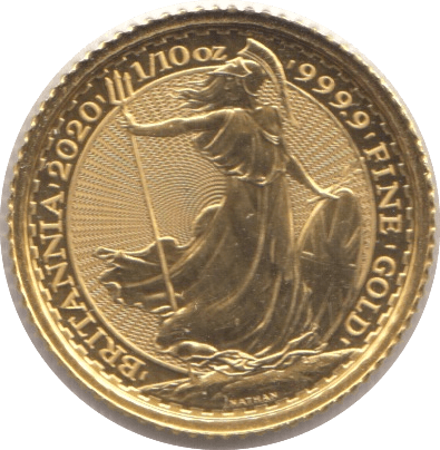 2020 GOLD PROOF 10 POUNDS 1/10 OUNCE BRITANNIA - GOLD BRITANNIAS - Cambridgeshire Coins