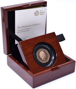 2020 Gold Proof 50p Fifty Pence Coin Hylaeosaurus Dinosauria Collection Royal Mint BOX + COA - Gold Proof 50p - Cambridgeshire Coins
