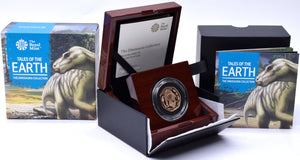2020 Gold Proof 50p Fifty Pence Coin Iguanodon Dinosauria Royal Mint BOX + COA - Gold Proof 50p - Cambridgeshire Coins