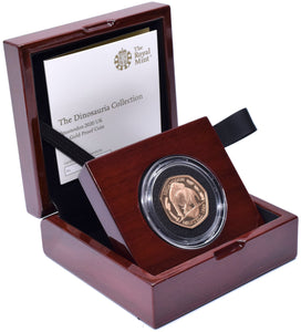 2020 Gold Proof 50p Fifty Pence Coin Iguanodon Dinosauria Royal Mint BOX + COA - Gold Proof 50p - Cambridgeshire Coins