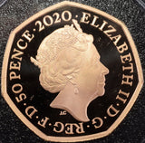 2020 Gold Proof Rosalind Franklin DNA 50p Coin BOX + COA Royal Mint - Gold Proof 50p - Cambridgeshire Coins
