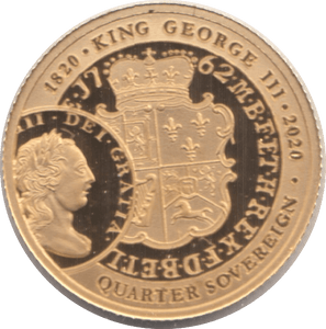 2020 GOLD QUARTER SOVEREIGN ( PROOF ) - QUARTER SOVEREIGN - Cambridgeshire Coins