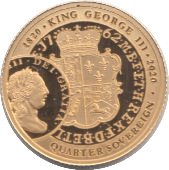 2020 GOLD QUARTER SOVEREIGN ( PROOF ) - QUARTER SOVEREIGN - Cambridgeshire Coins