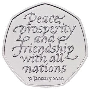 2020 NEW Brexit 50p Fifty Pence Brilliant Uncirculated BU Royal Mint Coin Pack - 50p BU Pack - Cambridgeshire Coins