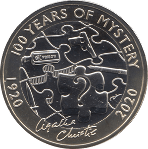 2020 TWO POUND £2 100TH AGATHA CHRISTIE BRILLIANT UNCIRCULATED BU - £2 BU - Cambridgeshire Coins