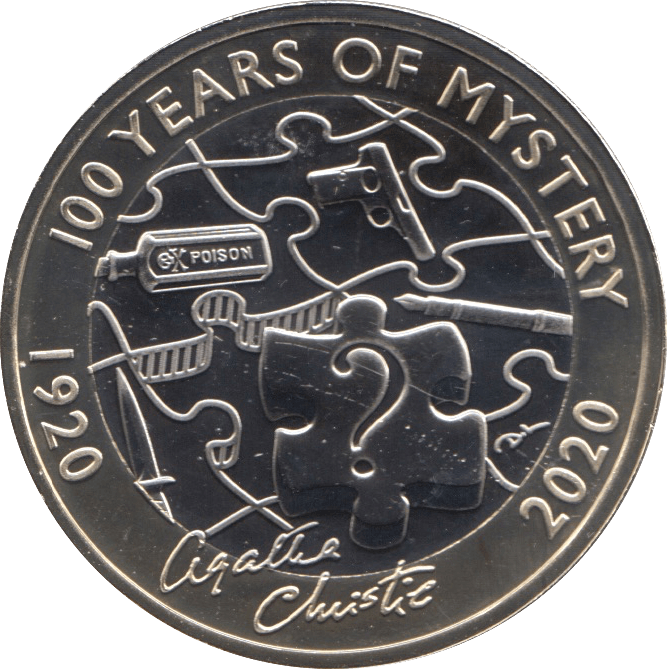 2020 TWO POUND £2 100TH AGATHA CHRISTIE BRILLIANT UNCIRCULATED BU - £2 BU - Cambridgeshire Coins