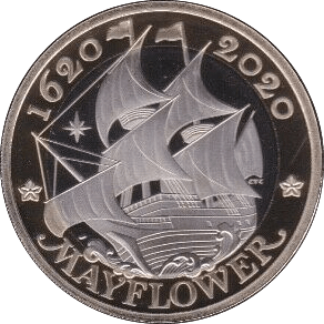 2020 TWO POUND £2 PROOF COIN 400TH ANNIVERSARY OF THE MAYFLOWER - £2 Proof - Cambridgeshire Coins
